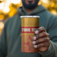 Zimbabwe Cricket Custom 4 in 1 Can Cooler Tumbler Come On Chevrons