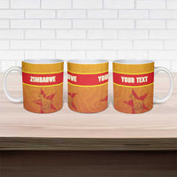 Zimbabwe Cricket Custom Ceramic Mug Come On Chevrons