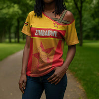 Zimbabwe Cricket Custom Cross Shoulder Shirt Come On Chevrons