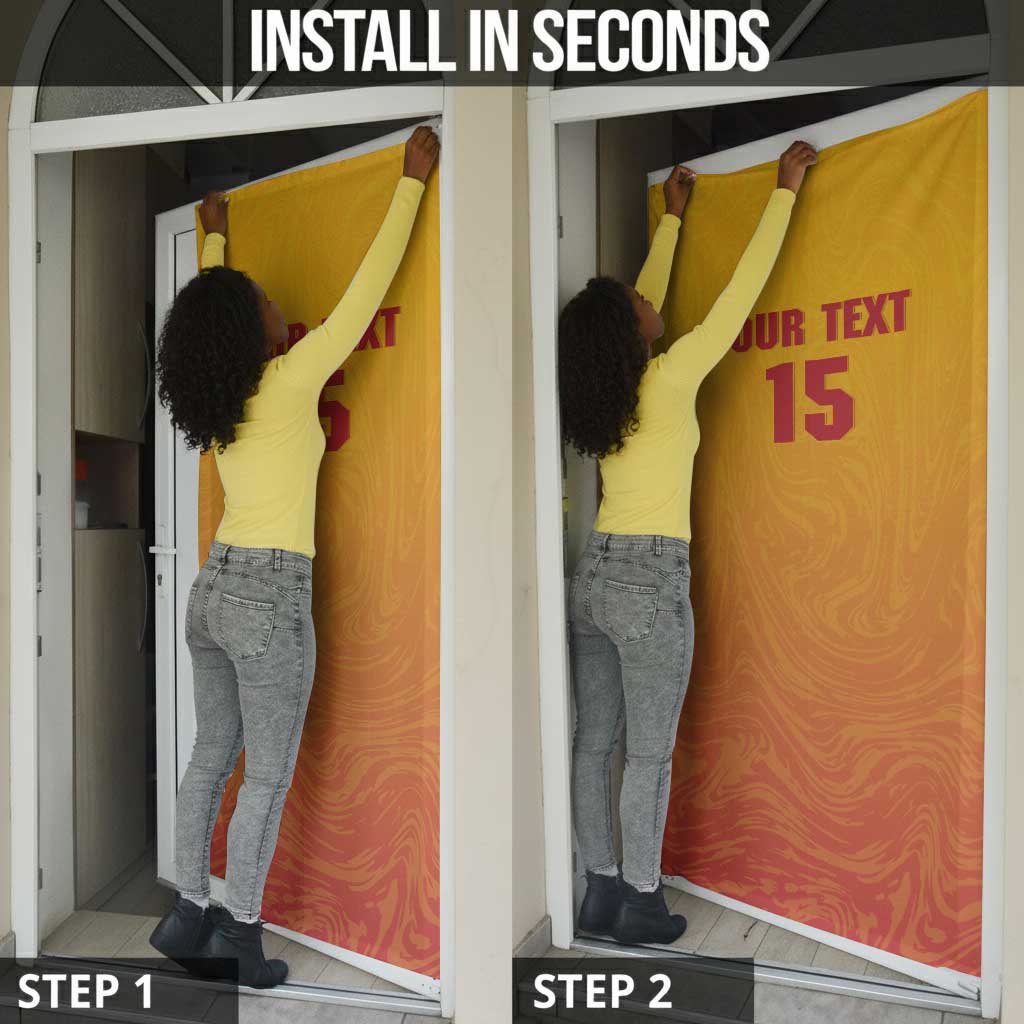 Zimbabwe Cricket Custom Door Cover Come On Chevrons