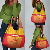 Zimbabwe Cricket Grocery Bag Come On Chevrons
