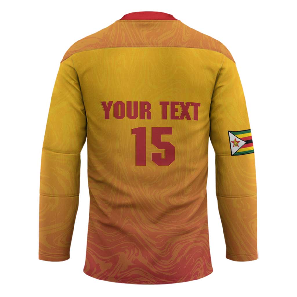 Zimbabwe Cricket Custom Hockey Jersey Come On Chevrons