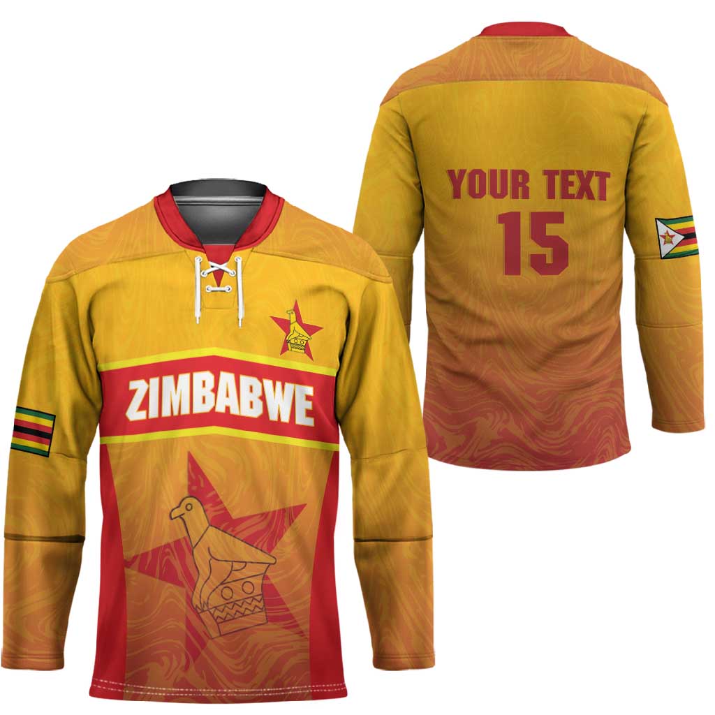 Zimbabwe Cricket Custom Hockey Jersey Come On Chevrons