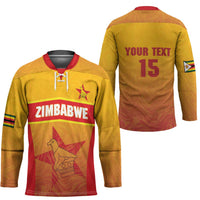 Zimbabwe Cricket Custom Hockey Jersey Come On Chevrons