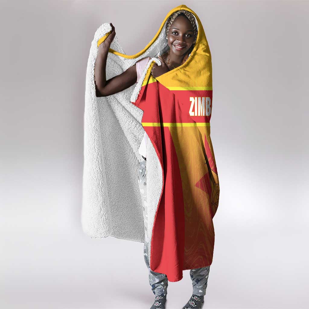 Zimbabwe Cricket Hooded Blanket Come On Chevrons
