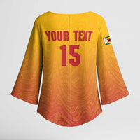 Zimbabwe Cricket Custom Kimono Sleeve Blouse Come On Chevrons