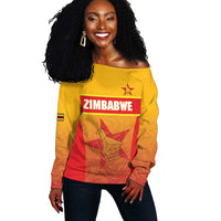 Zimbabwe Cricket Custom Off Shoulder Sweater Come On Chevrons