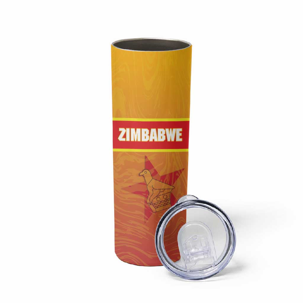 Zimbabwe Cricket Custom Skinny Tumbler Come On Chevrons