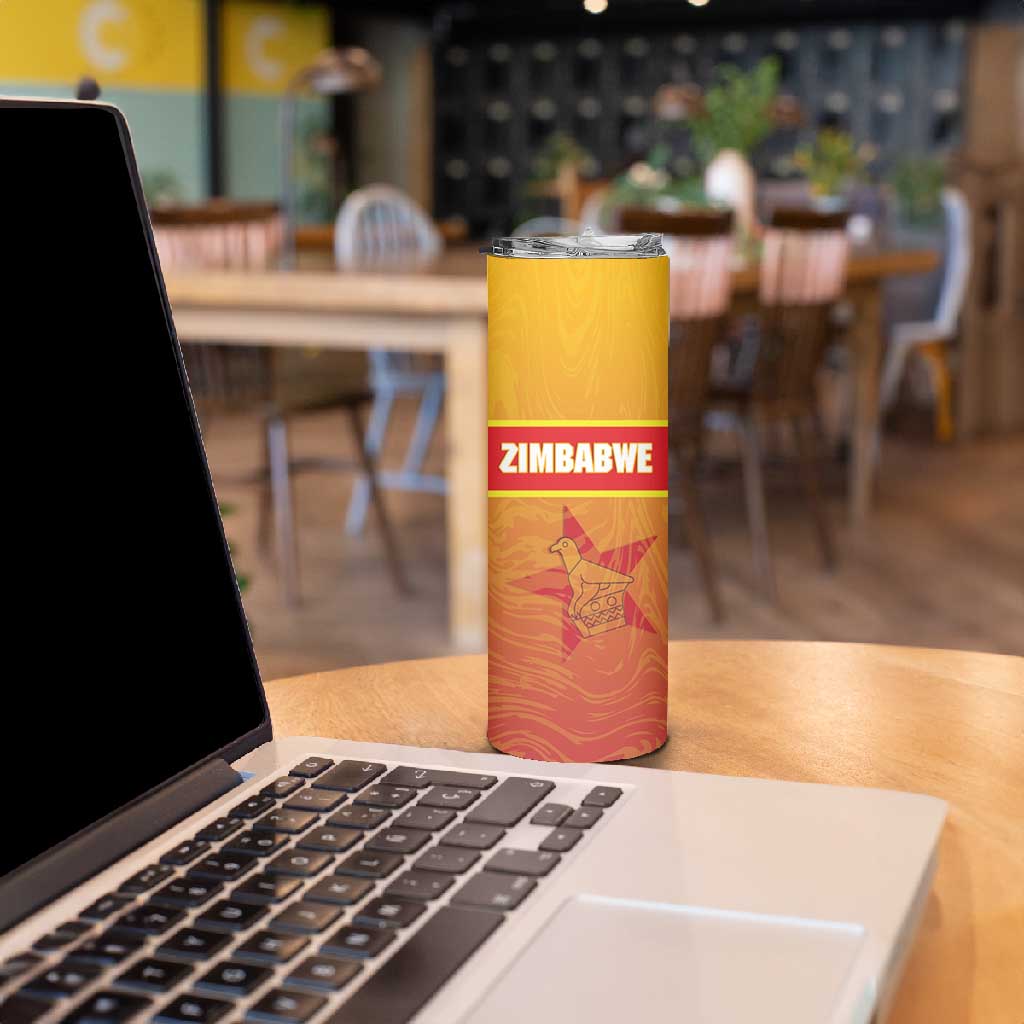 Zimbabwe Cricket Custom Skinny Tumbler Come On Chevrons