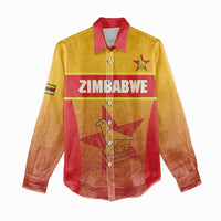 Zimbabwe Cricket Custom Women Casual Shirt Come On Chevrons