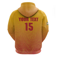 Zimbabwe Cricket Custom Zip Hoodie Come On Chevrons