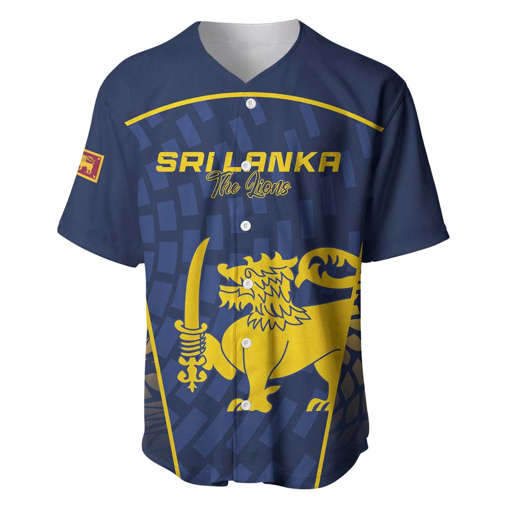 Custom Sri Lanka Cricket Baseball Jersey Go Champions Lions