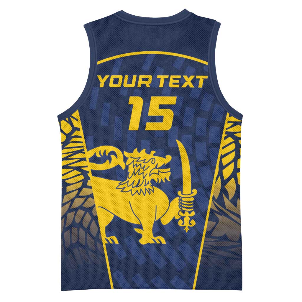 Custom Sri Lanka Cricket Basketball Jersey Go Champions Lions