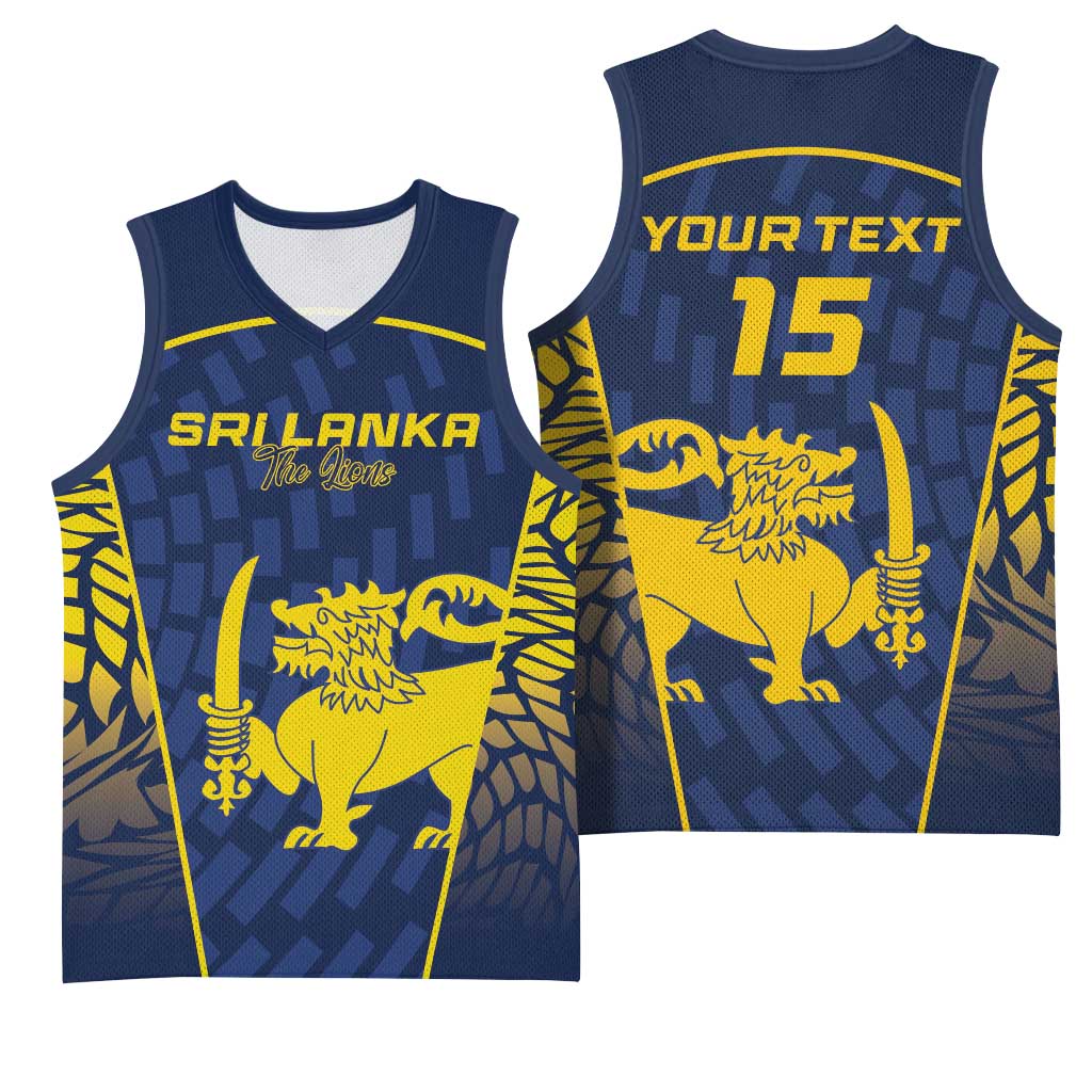 Custom Sri Lanka Cricket Basketball Jersey Go Champions Lions