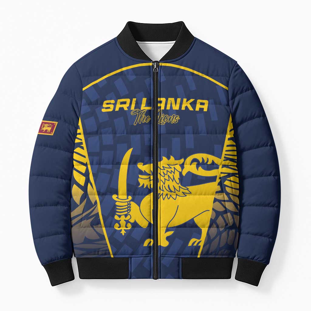 Custom Sri Lanka Cricket Bomber Puffer Jacket Go Champions Lions