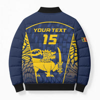 Custom Sri Lanka Cricket Bomber Puffer Jacket Go Champions Lions