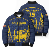 Custom Sri Lanka Cricket Bomber Puffer Jacket Go Champions Lions