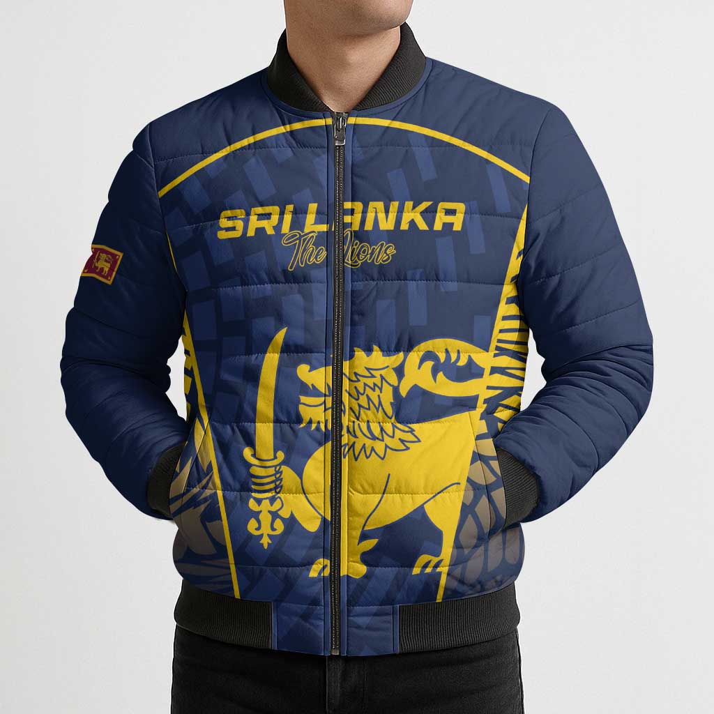 Custom Sri Lanka Cricket Bomber Puffer Jacket Go Champions Lions