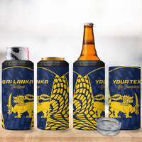 Custom Sri Lanka Cricket 4 in 1 Can Cooler Tumbler Go Champions Lions