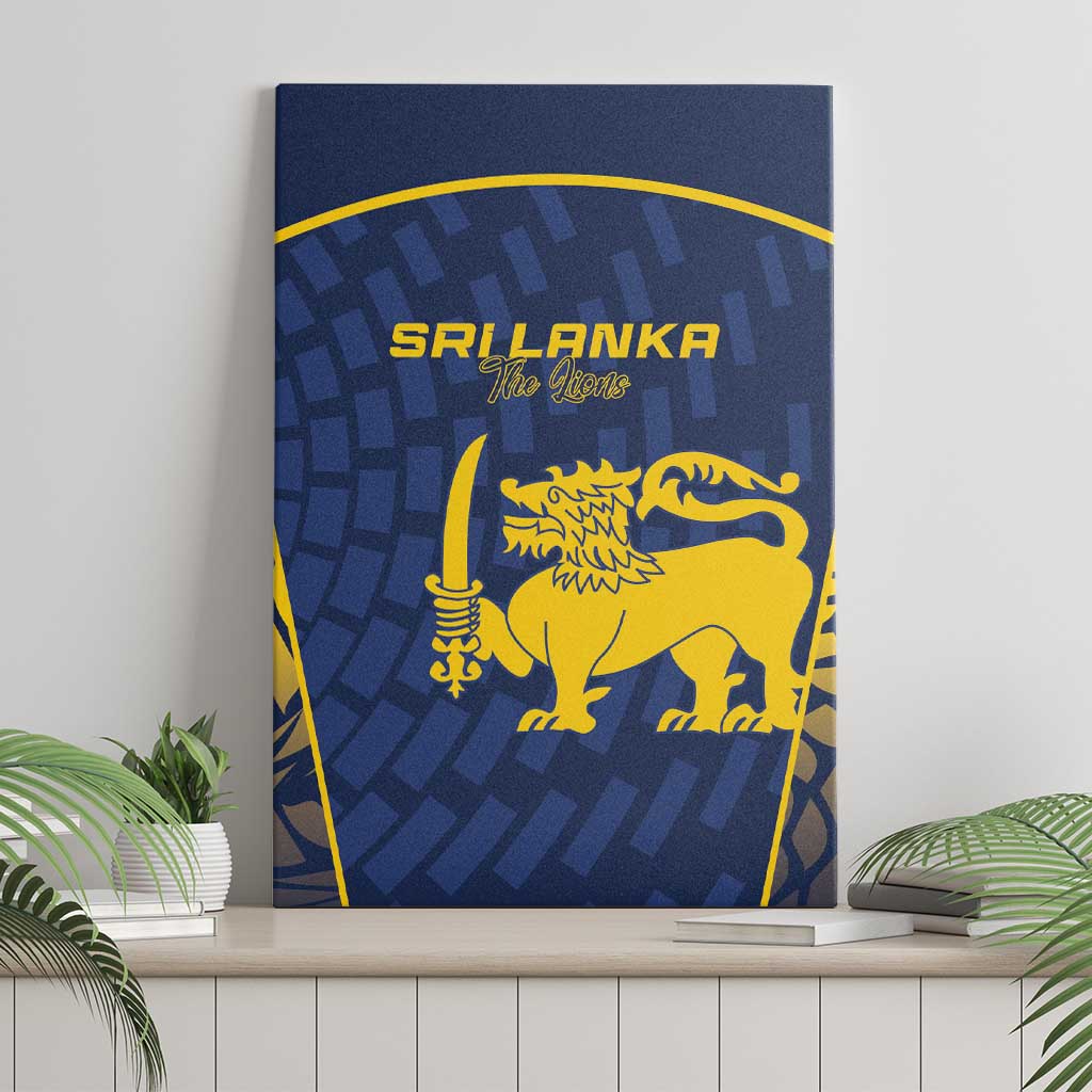 Sri Lanka Cricket Canvas Wall Art Go Champions Lions