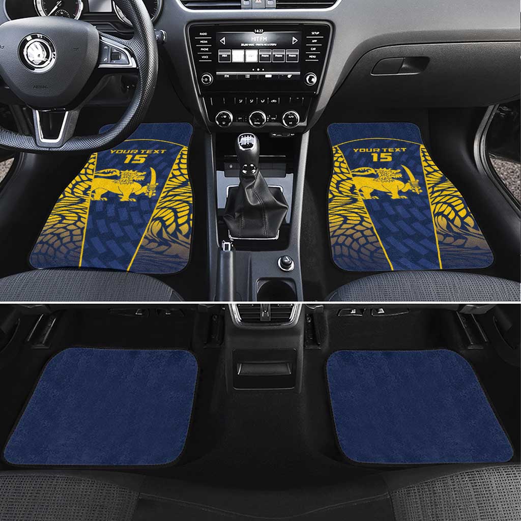 Custom Sri Lanka Cricket Car Mats Go Champions Lions