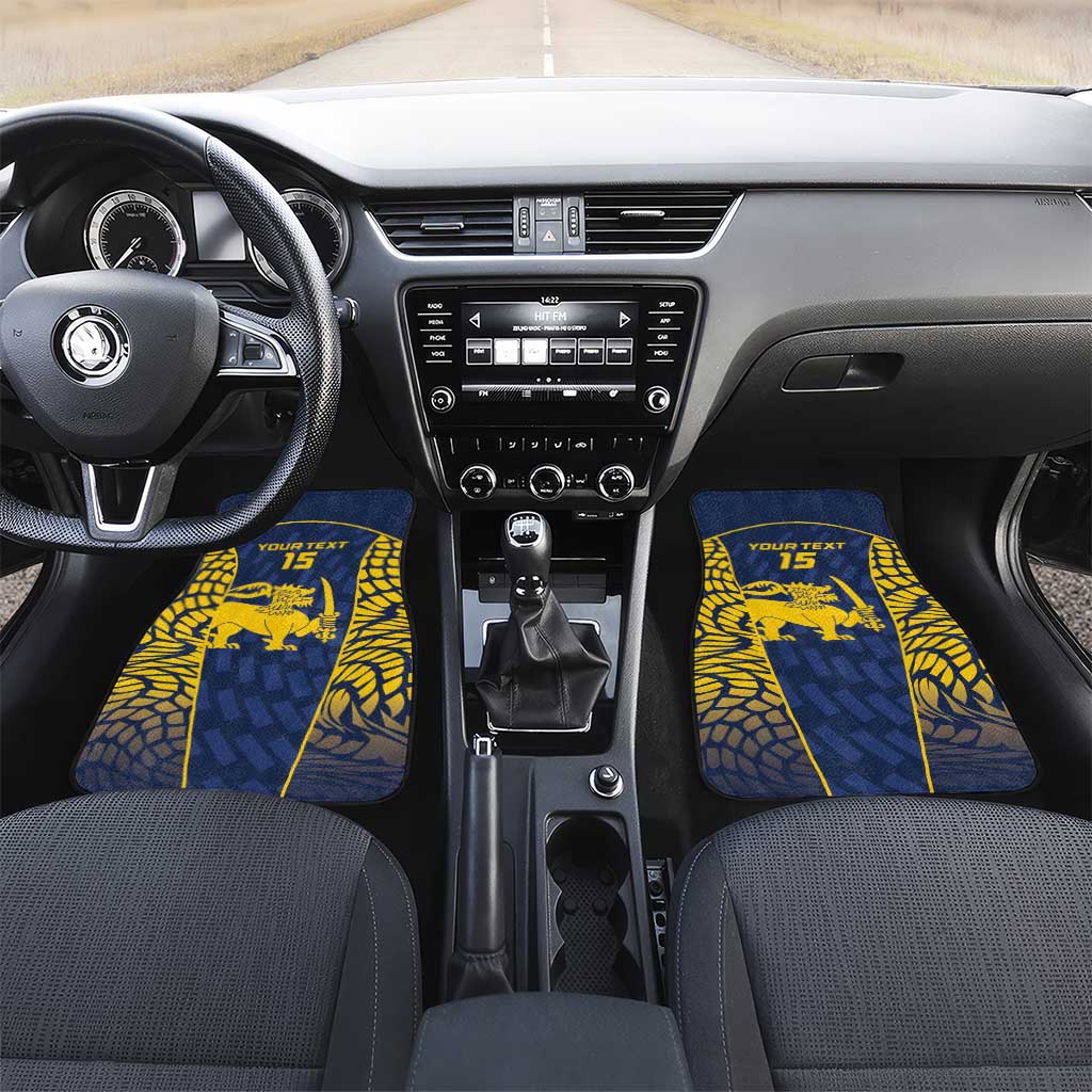 Custom Sri Lanka Cricket Car Mats Go Champions Lions