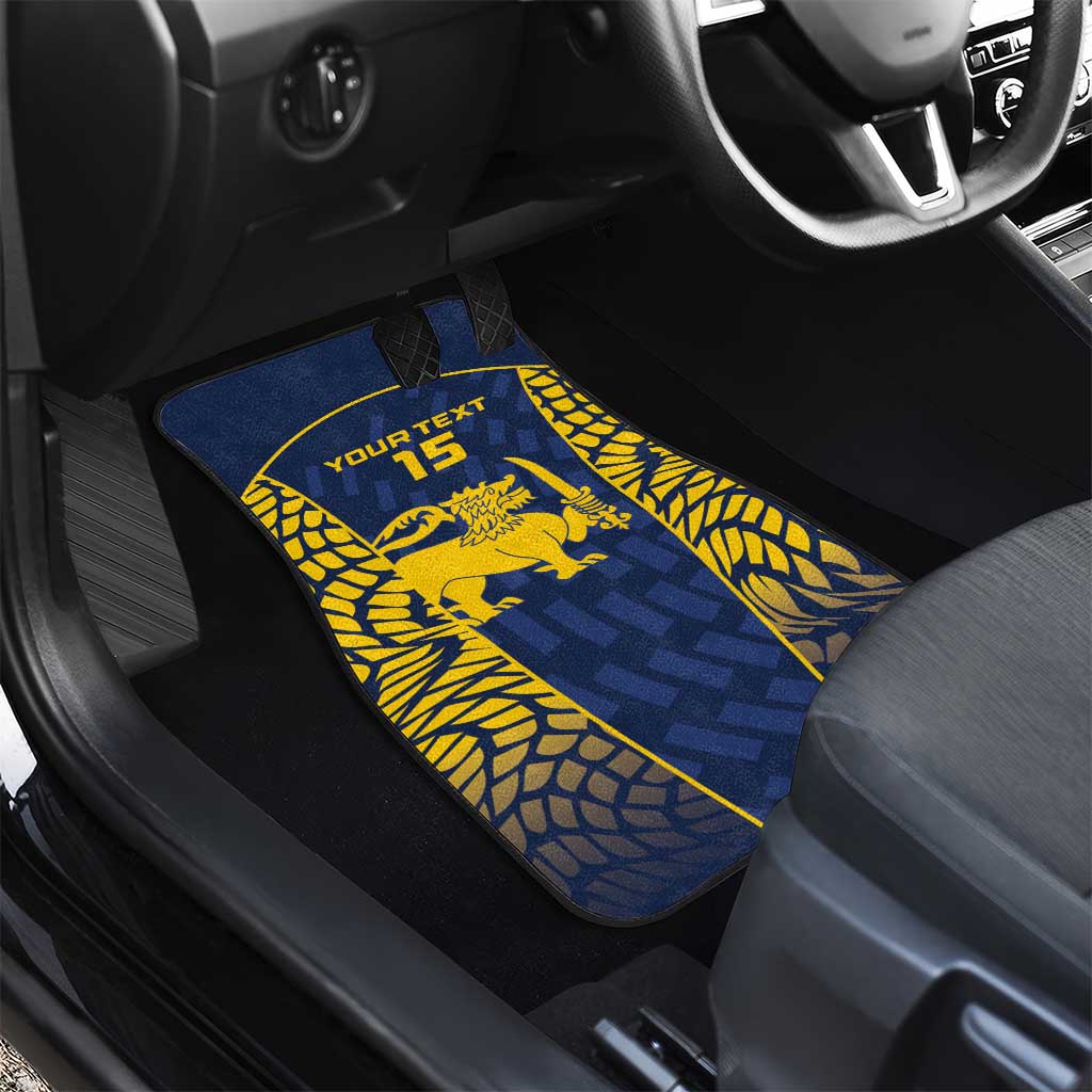 Custom Sri Lanka Cricket Car Mats Go Champions Lions