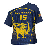 Custom Sri Lanka Cricket Cross Shoulder Shirt Go Champions Lions