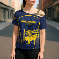Custom Sri Lanka Cricket Cross Shoulder Shirt Go Champions Lions