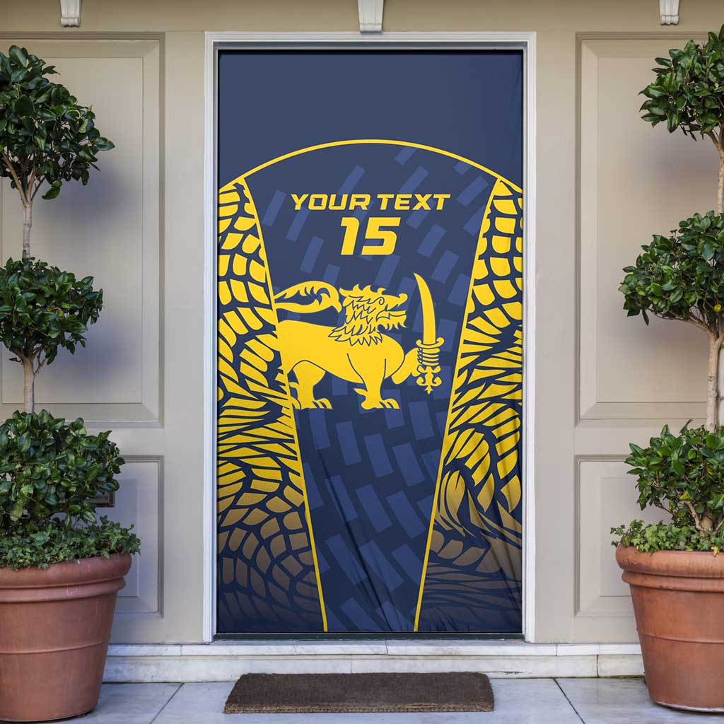 Custom Sri Lanka Cricket Door Cover Go Champions Lions