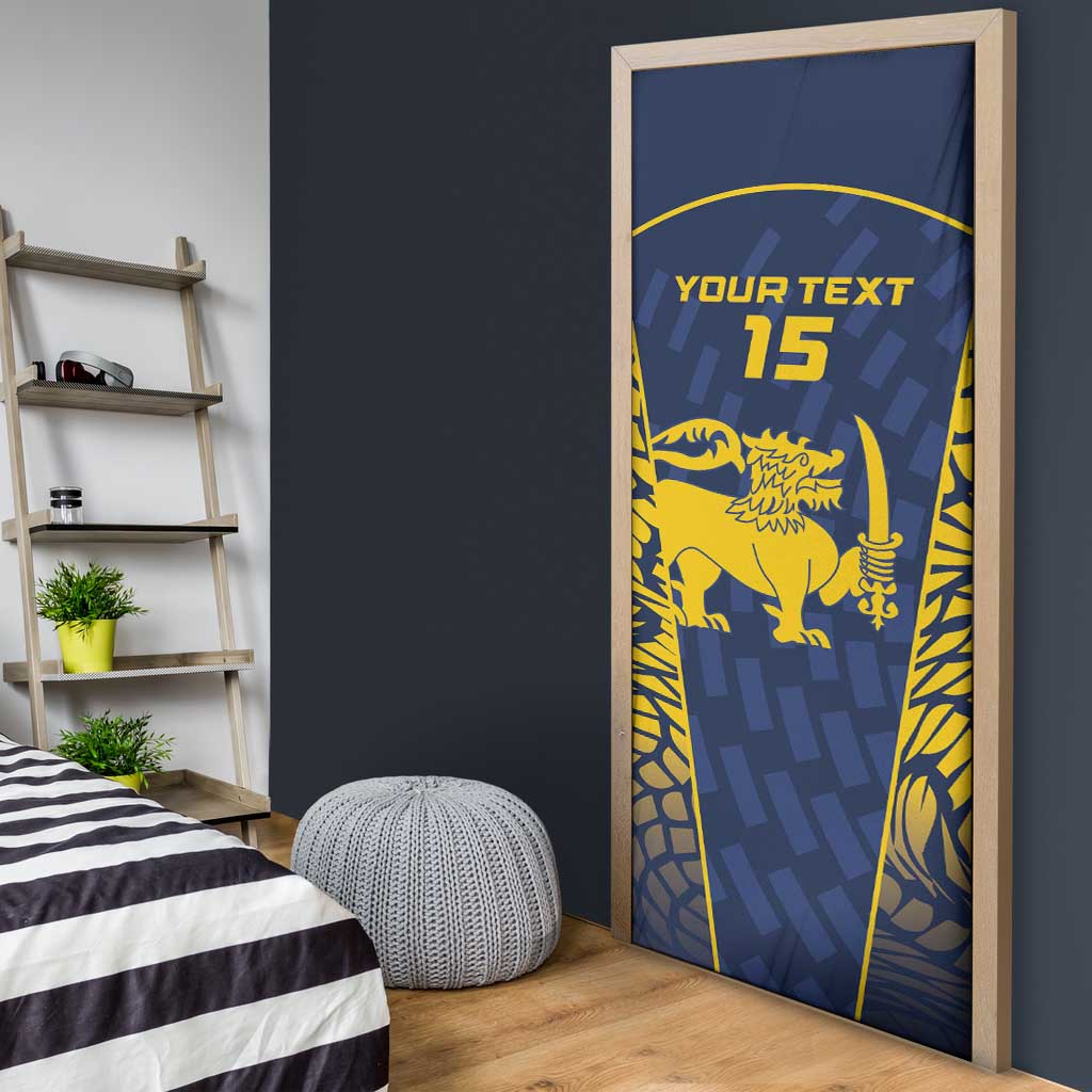 Custom Sri Lanka Cricket Door Cover Go Champions Lions