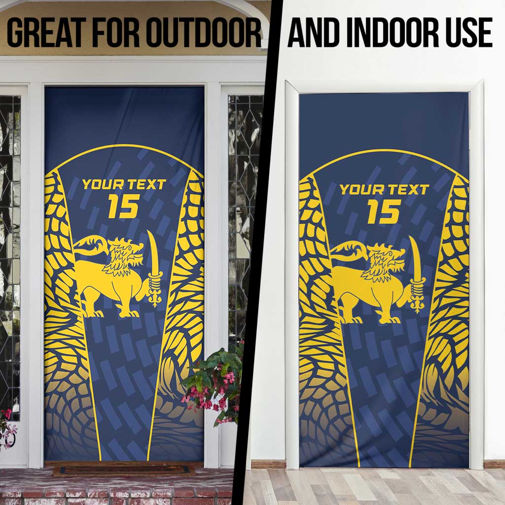 Custom Sri Lanka Cricket Door Cover Go Champions Lions