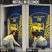 Custom Sri Lanka Cricket Door Cover Go Champions Lions