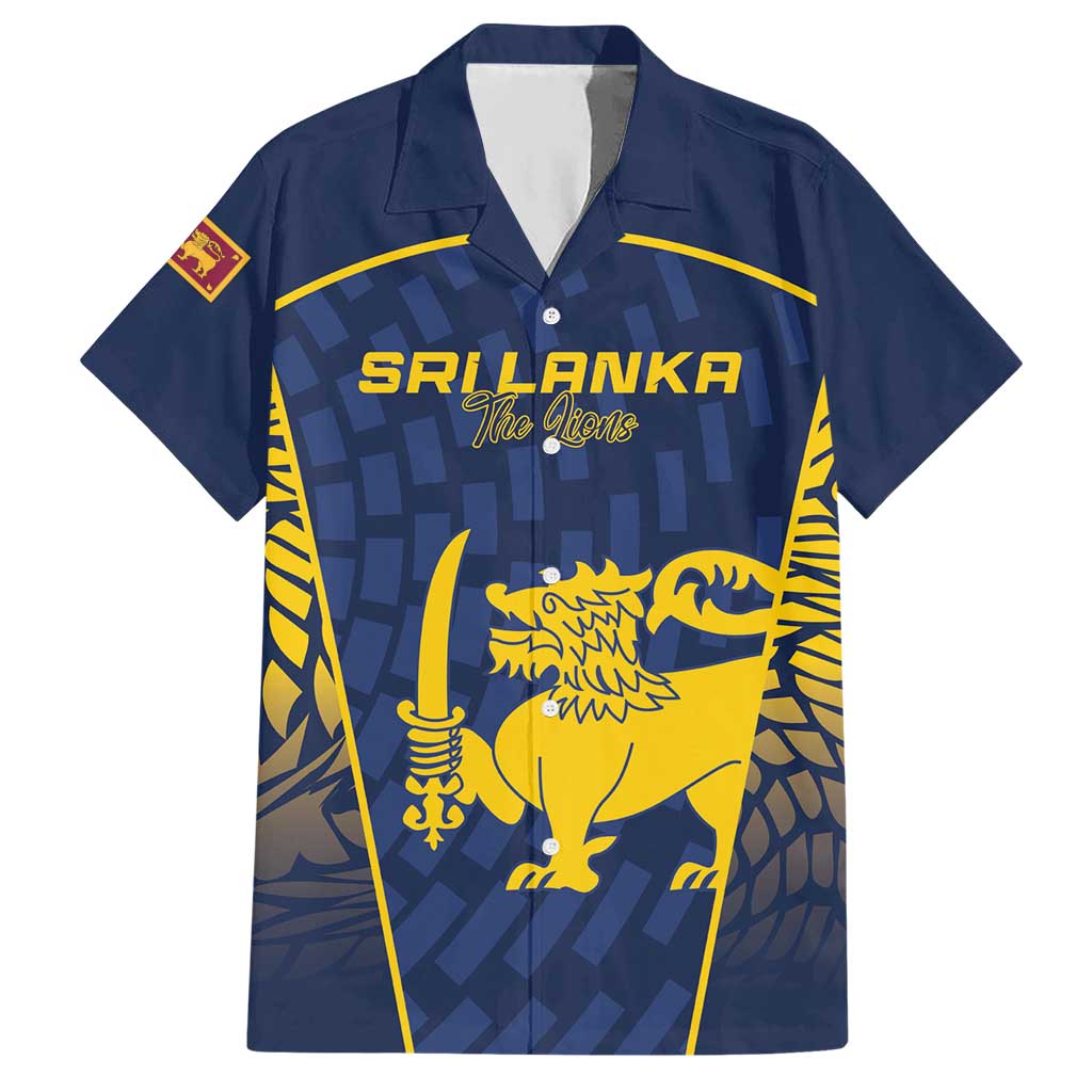 Custom Sri Lanka Cricket Hawaiian Shirt Go Champions Lions