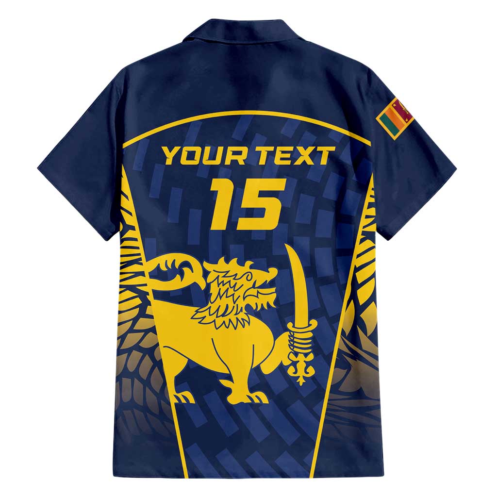 Custom Sri Lanka Cricket Hawaiian Shirt Go Champions Lions