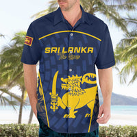 Custom Sri Lanka Cricket Hawaiian Shirt Go Champions Lions