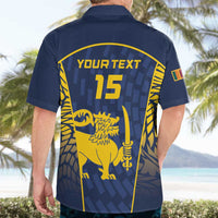 Custom Sri Lanka Cricket Hawaiian Shirt Go Champions Lions