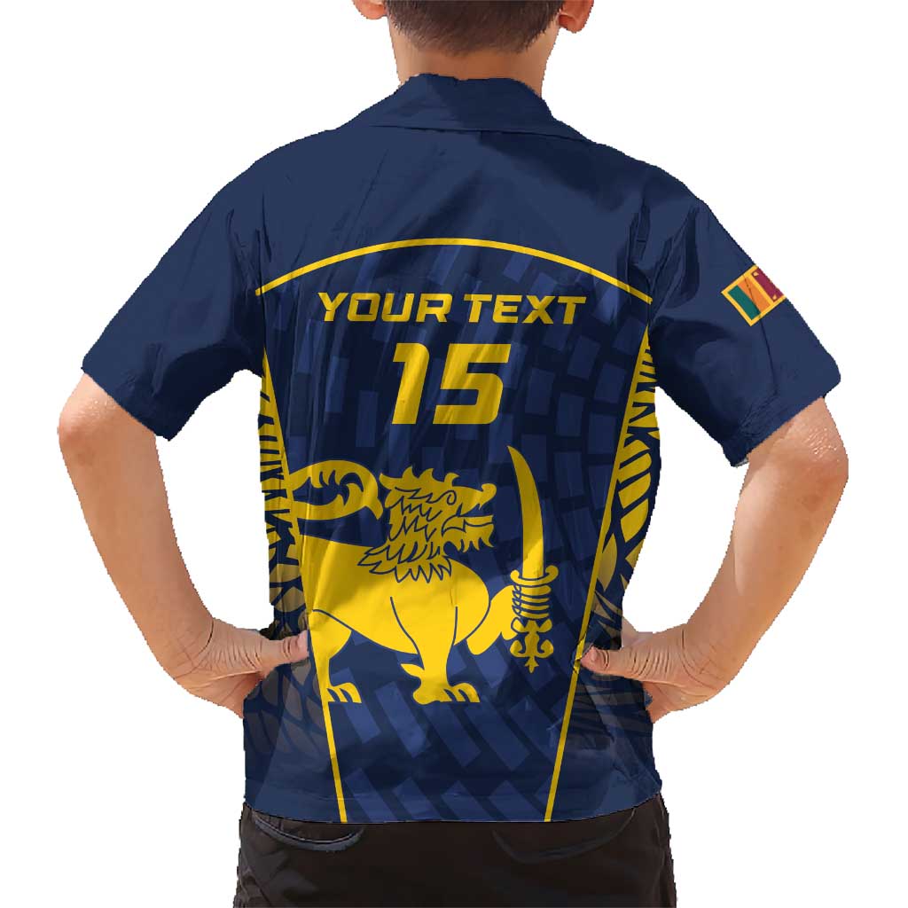 Custom Sri Lanka Cricket Hawaiian Shirt Go Champions Lions