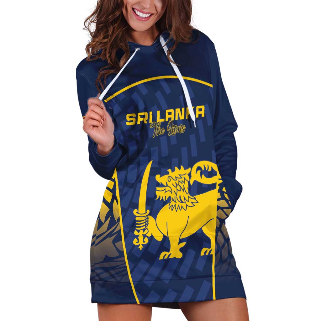 Custom Sri Lanka Cricket Hoodie Dress Go Champions Lions