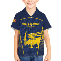 Custom Sri Lanka Cricket Kid Hawaiian Shirt Go Champions Lions