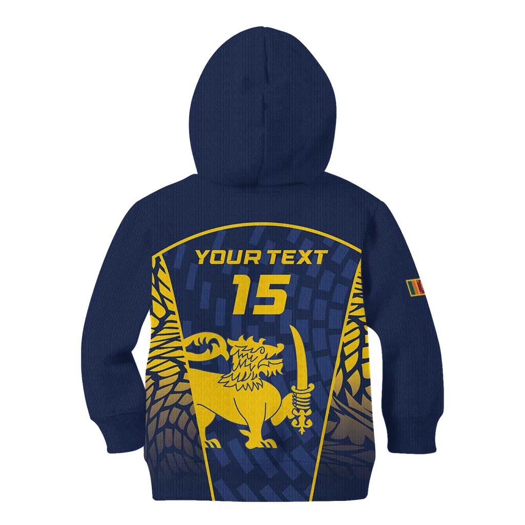Custom Sri Lanka Cricket Kid Hoodie Go Champions Lions
