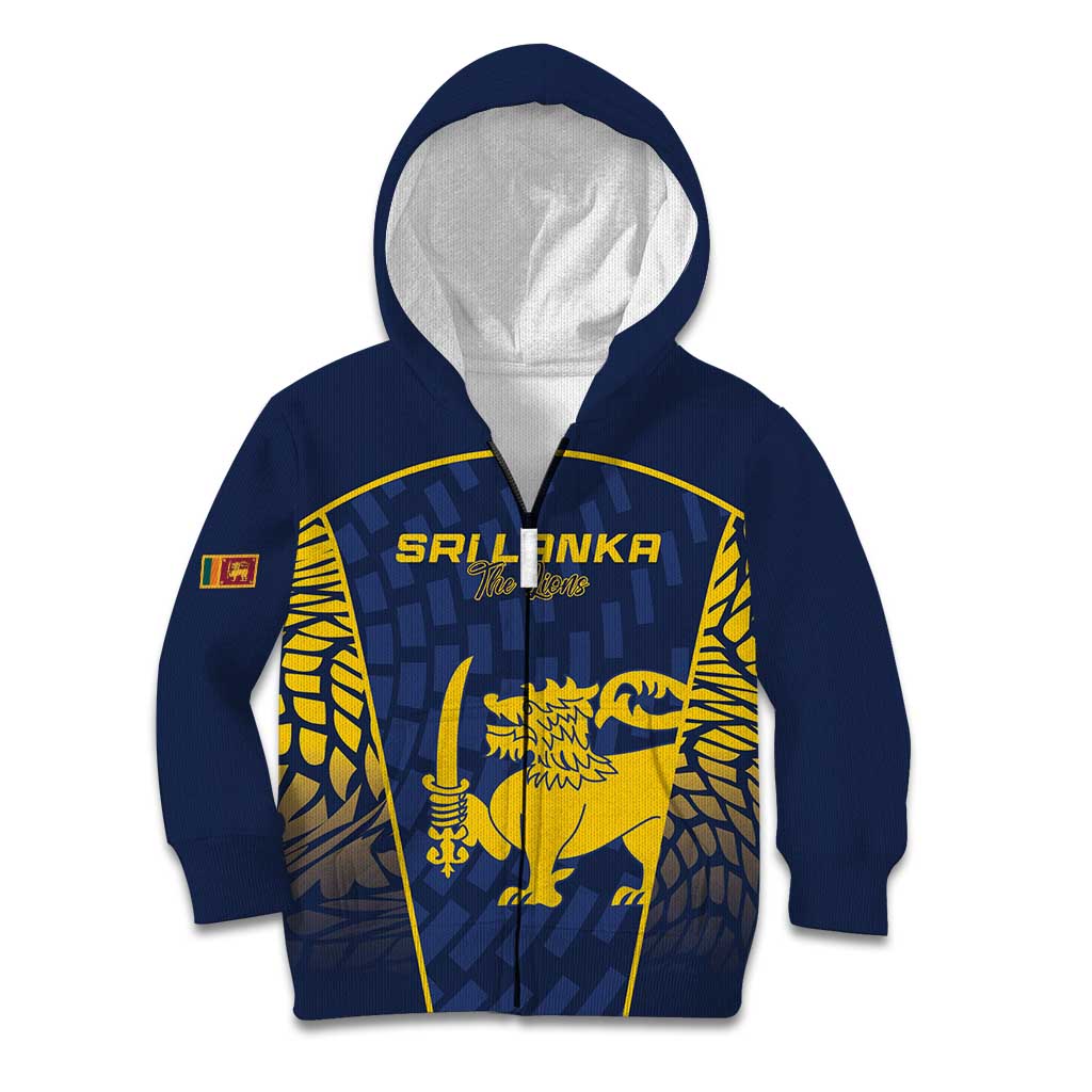 Custom Sri Lanka Cricket Kid Hoodie Go Champions Lions