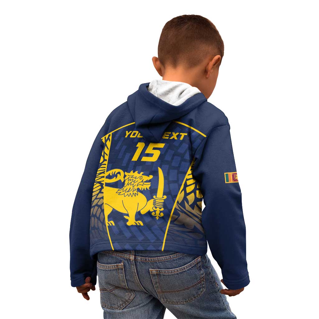 Custom Sri Lanka Cricket Kid Hoodie Go Champions Lions