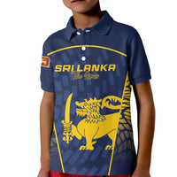 Custom Sri Lanka Cricket Kid Polo Shirt Go Champions Lions