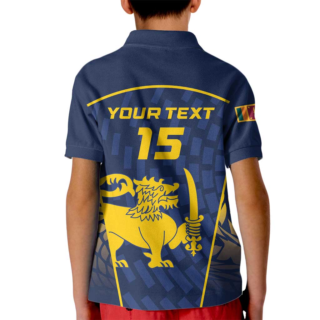 Custom Sri Lanka Cricket Kid Polo Shirt Go Champions Lions