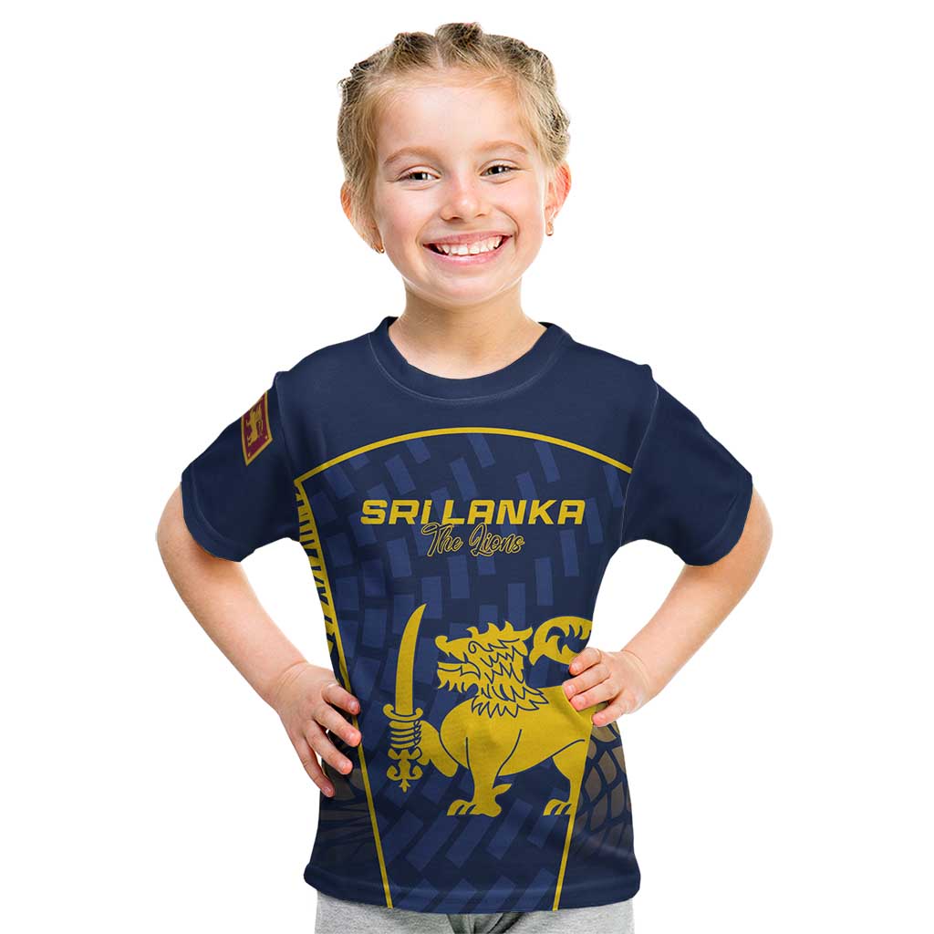 Custom Sri Lanka Cricket Kid T Shirt Go Champions Lions