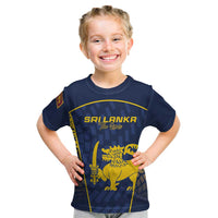 Custom Sri Lanka Cricket Kid T Shirt Go Champions Lions