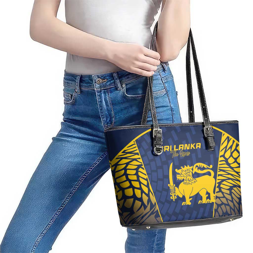 Sri Lanka Cricket Leather Tote Bag Go Champions Lions