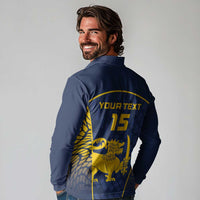 Custom Sri Lanka Cricket Long Sleeve Polo Shirt Go Champions Lions