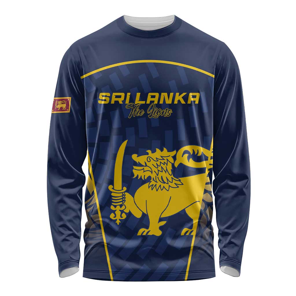 Custom Sri Lanka Cricket Long Sleeve Shirt Go Champions Lions